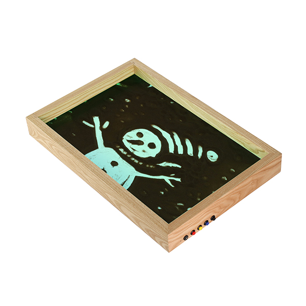 Wooden sand painting platform