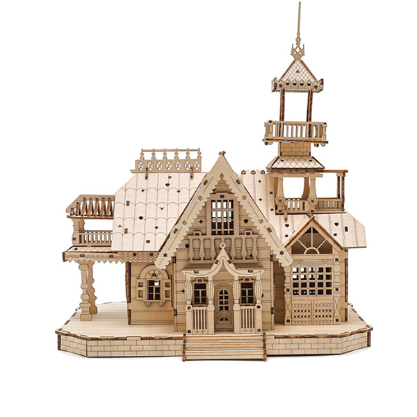 Wooden puzzle model