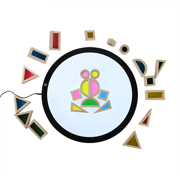 Puzzle circular light board